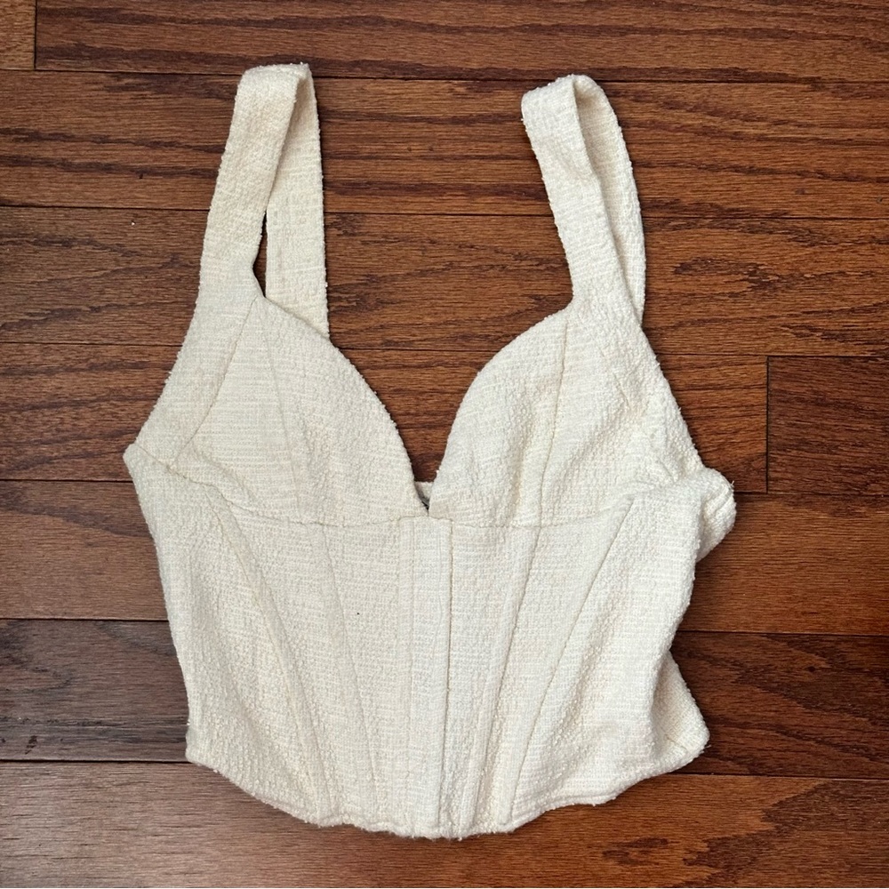 Zara Crochet Bustier Top